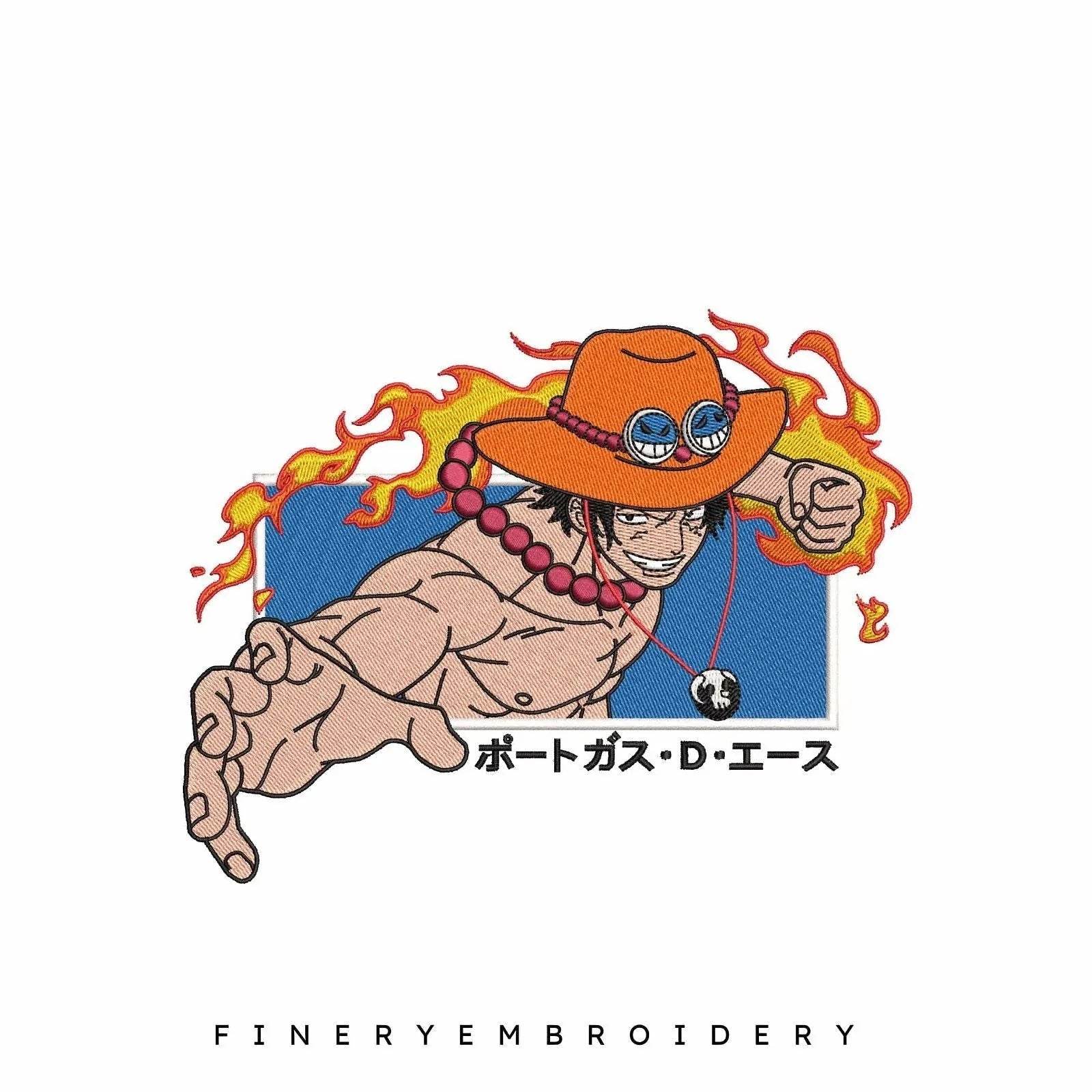 Ace One Piece Grab - Embroidery Designs - Image 2