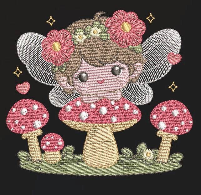 Adorable fairy with flowers  – 7 Sizes - Image 3