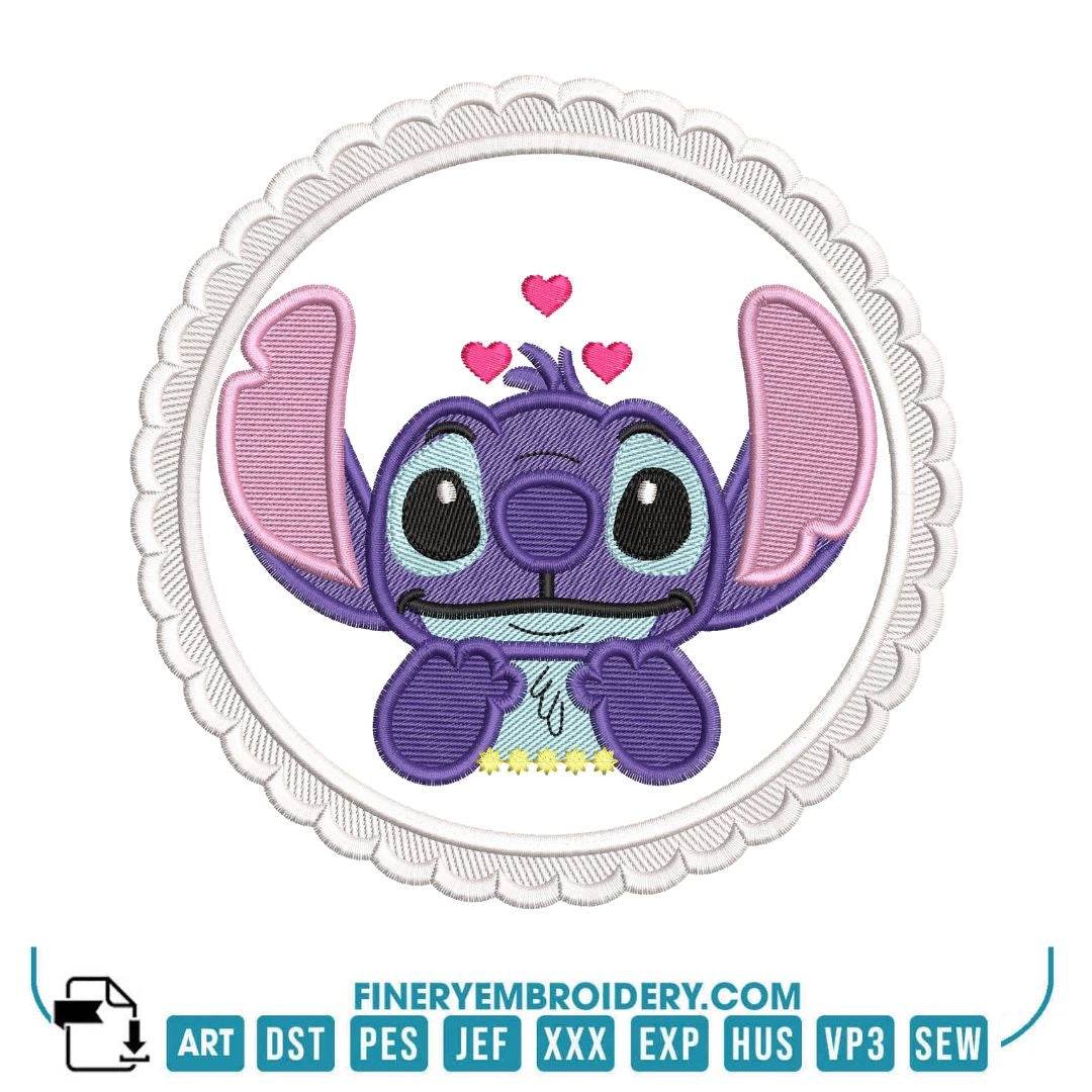 Adorable Stitch Embroidery Pack – 4 Unique Designs in 4 Sizes - Image 3