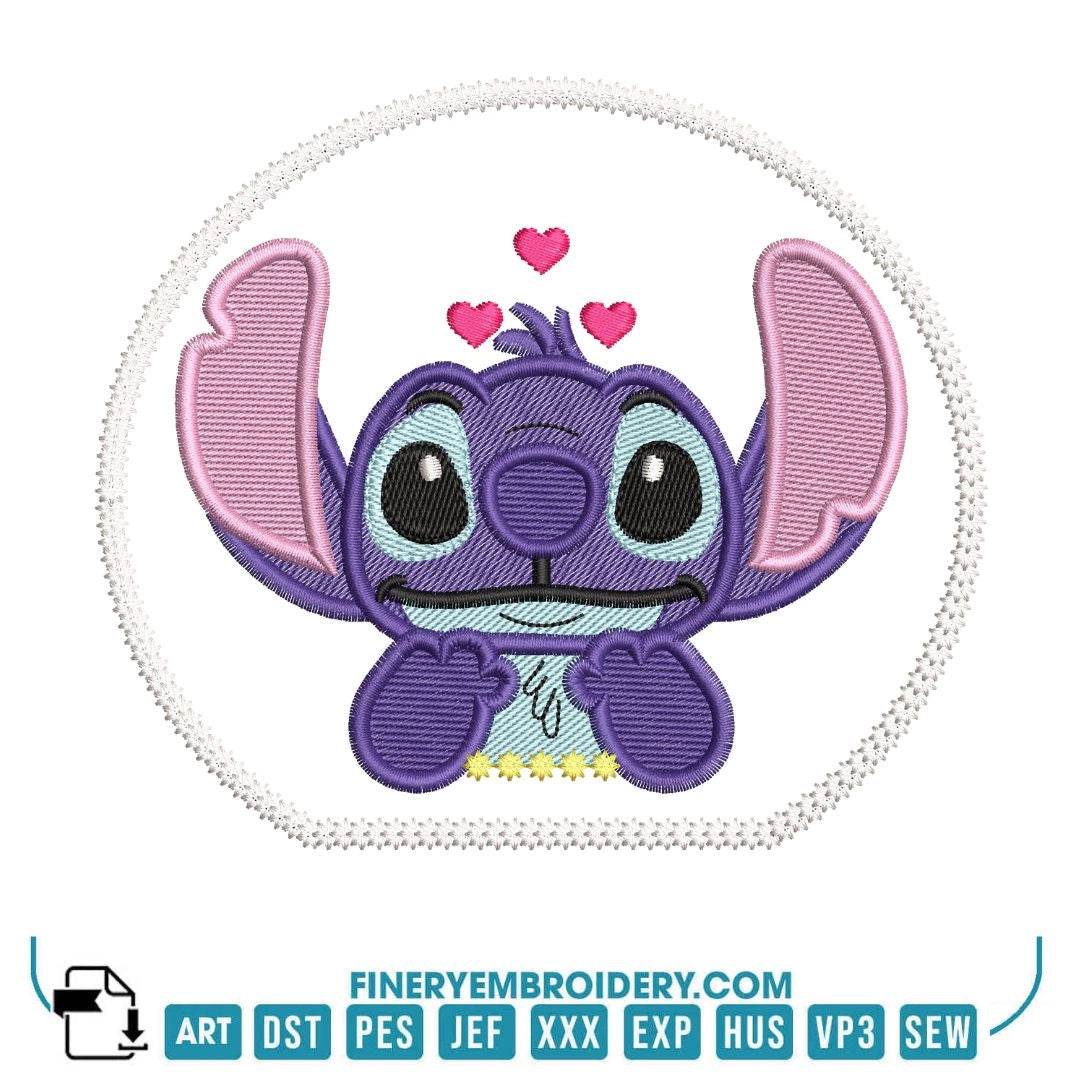 Adorable Stitch Embroidery Pack – 4 Unique Designs in 4 Sizes - Image 4