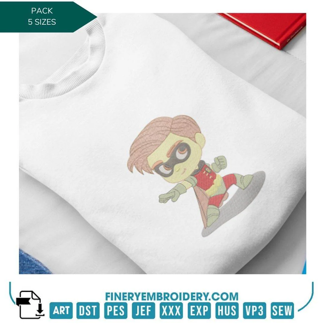 Superheroes Embroidery Design Pack – 5 Exclusive Hero-Inspired Patterns in 5 Sizes - Image 3
