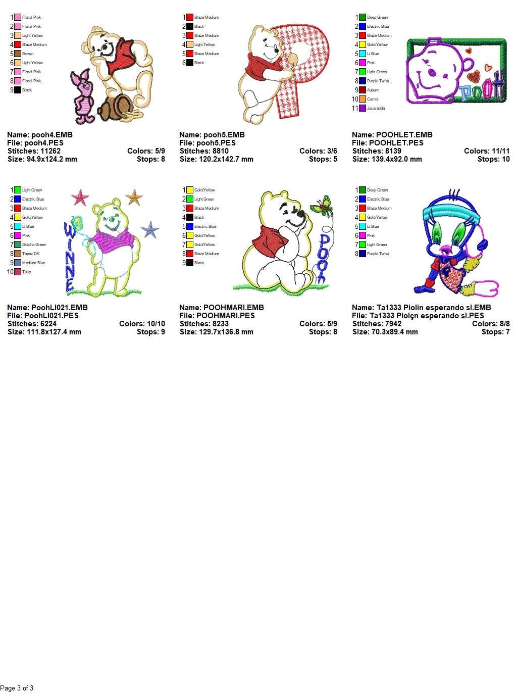 Appliqués Cartoons - Pack of 30 Designs - Embroidery Design - Image 5