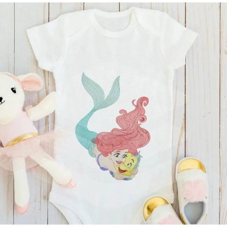 Ariel the Mermaid - Embroidery design - Image 2