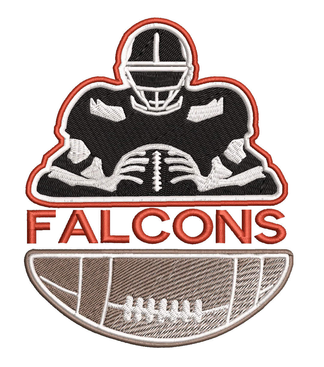 Atlanta Falcons Team Player : Embroidery Design - Image 3