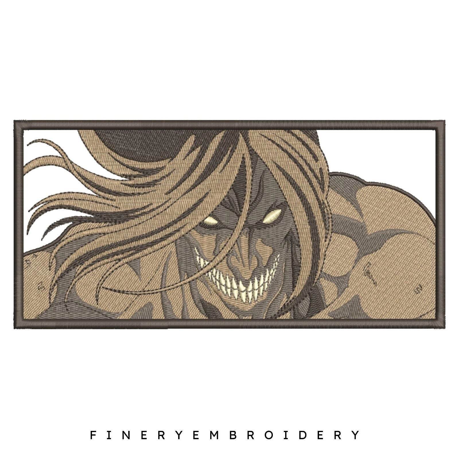 Attack Of Titans EREN - Anime - Embroidery Design - Image 2