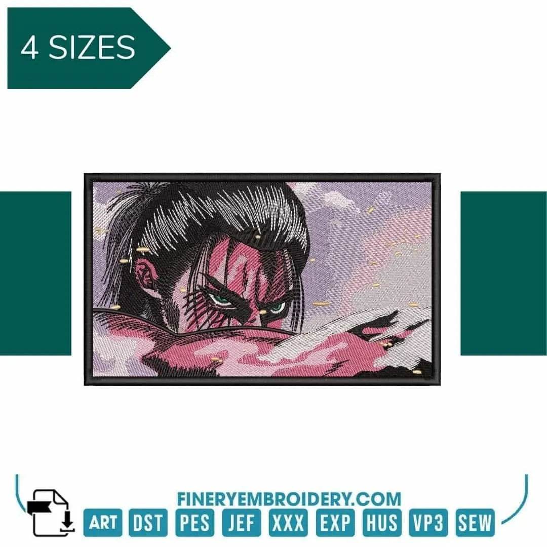 Attack On Titan Rectangle - Anime - Embroidery Design