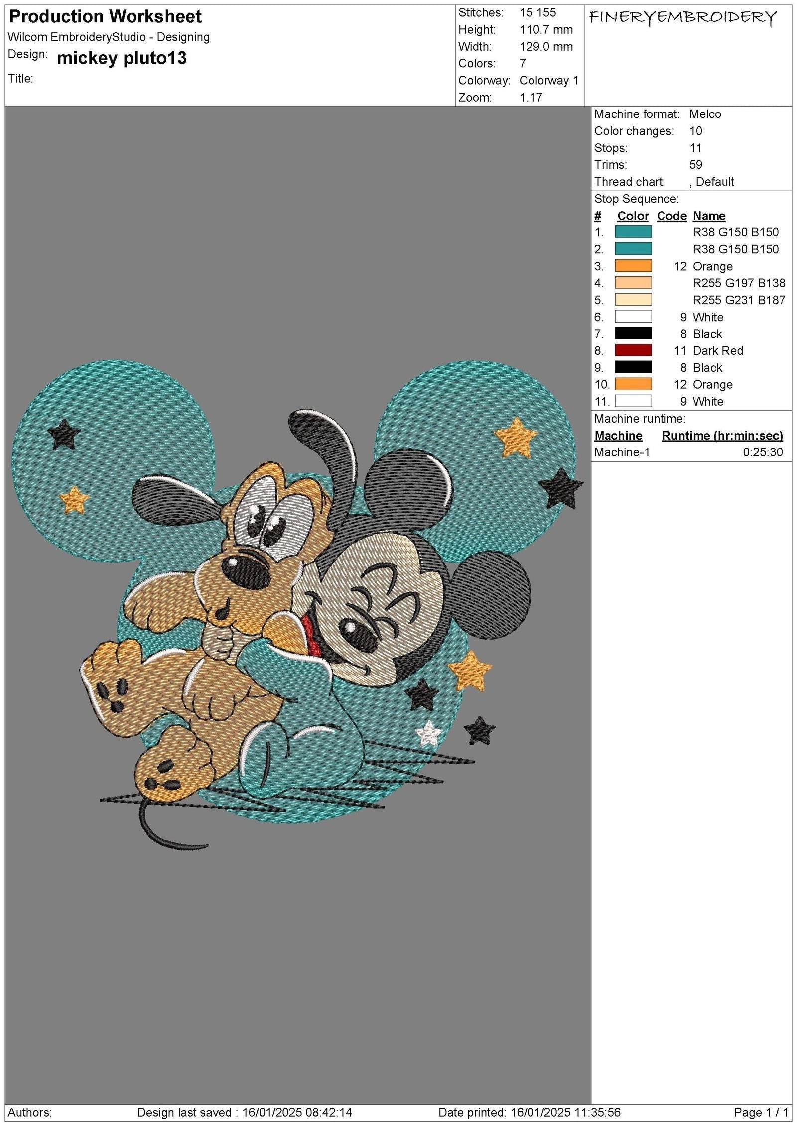 Baby Mickey and Minnie Embroidery Design Pack - Multi-Size Bundle - Image 2