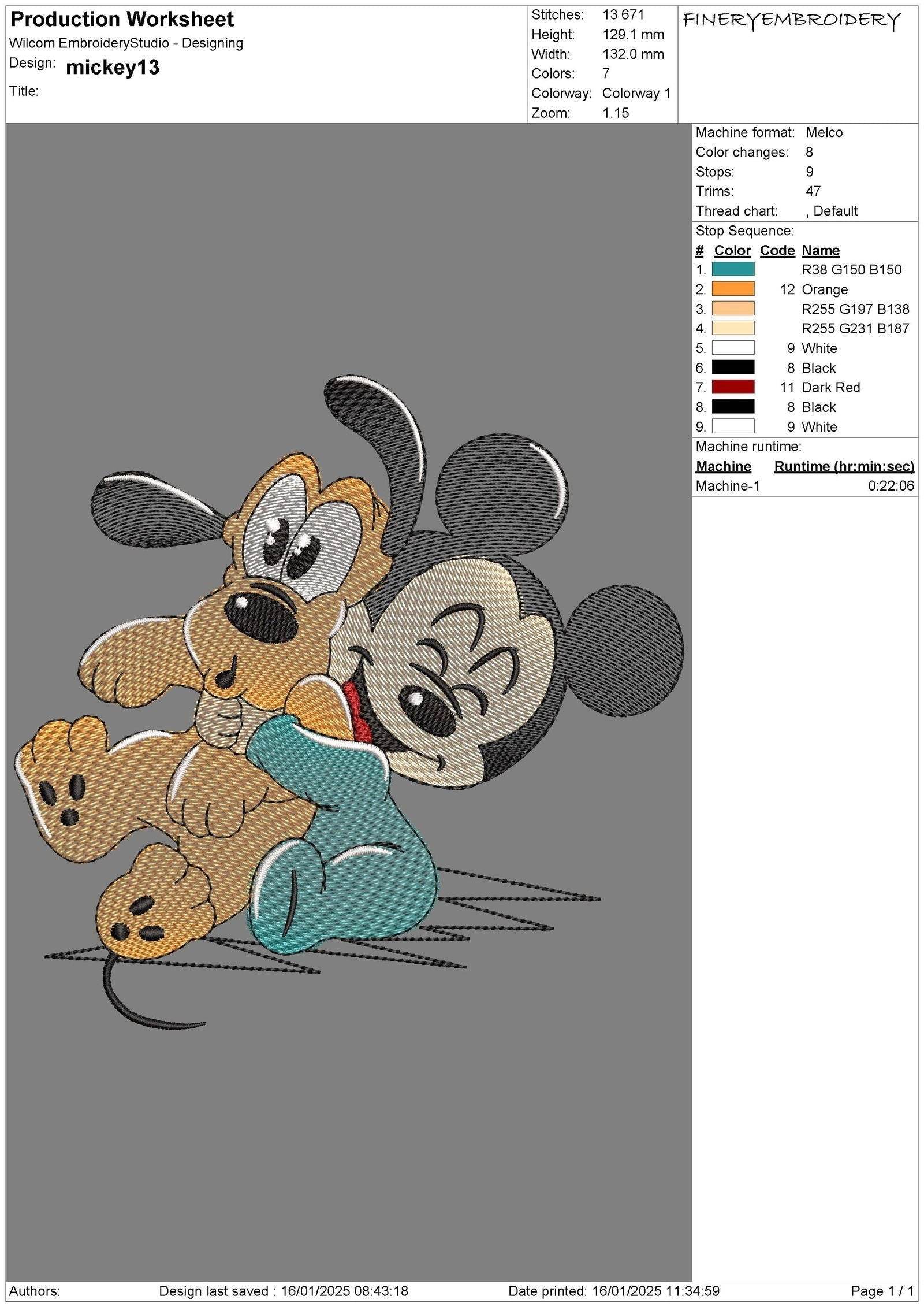 Baby Mickey and Minnie Embroidery Design Pack - Multi-Size Bundle - Image 3