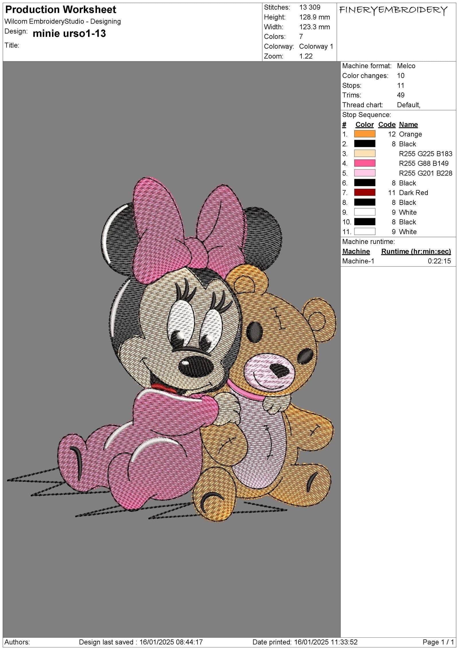 Baby Mickey and Minnie Embroidery Design Pack - Multi-Size Bundle - Image 4