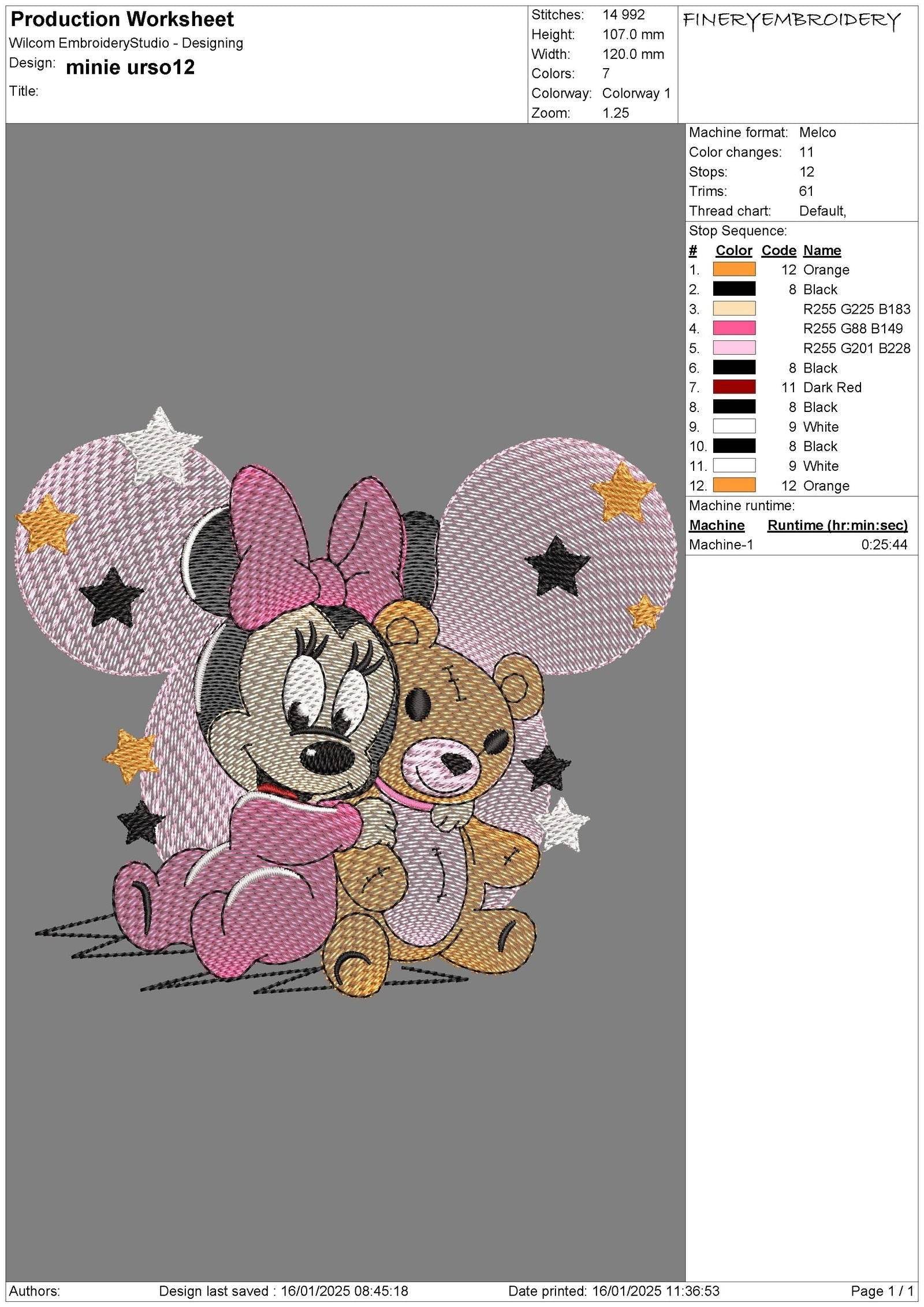 Baby Mickey and Minnie Embroidery Design Pack - Multi-Size Bundle - Image 5