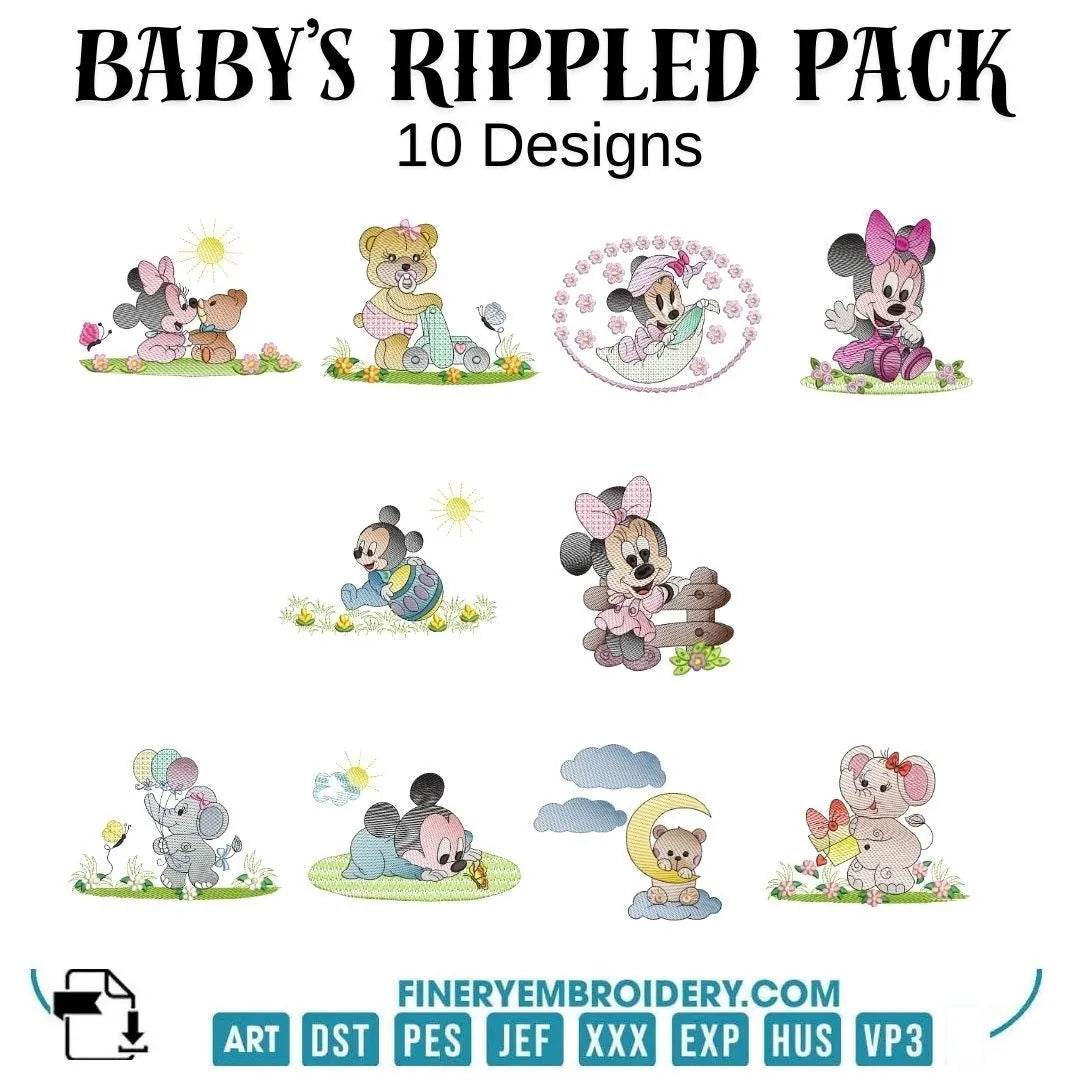 Baby's Rippled Pack - 10 Designs