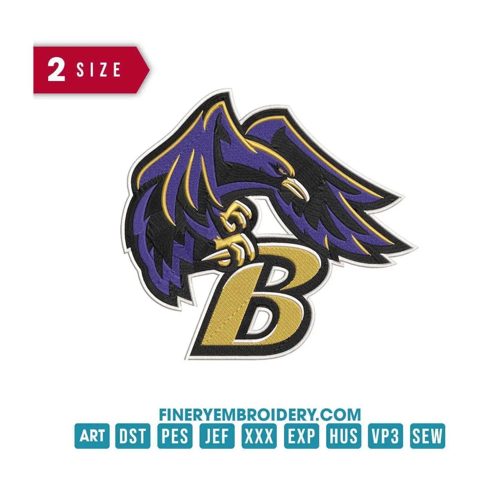 Baltimore Ravens 2 : Embroidery Design