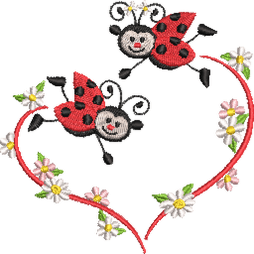 Charming Ladybugs - Pack of 12 Designs - Embroidery Designs - Image 9