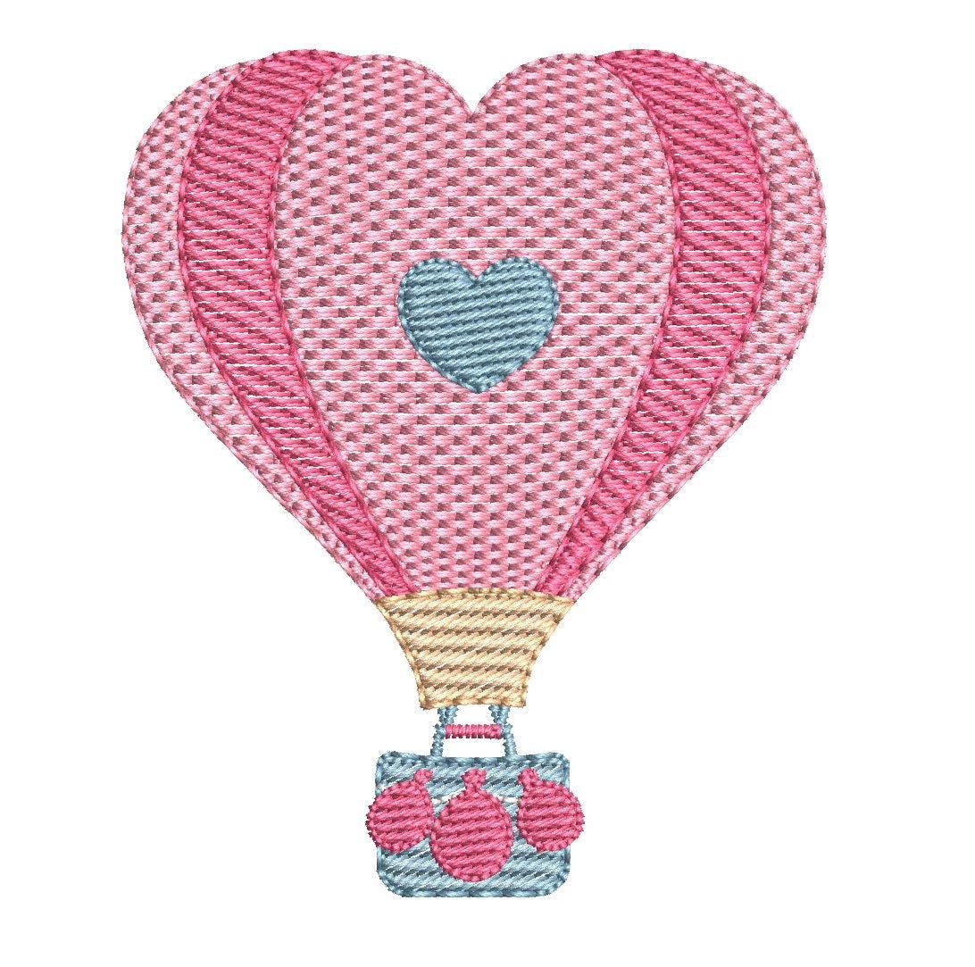 Charming pink hot air balloon – 7 Sizes - Image 3