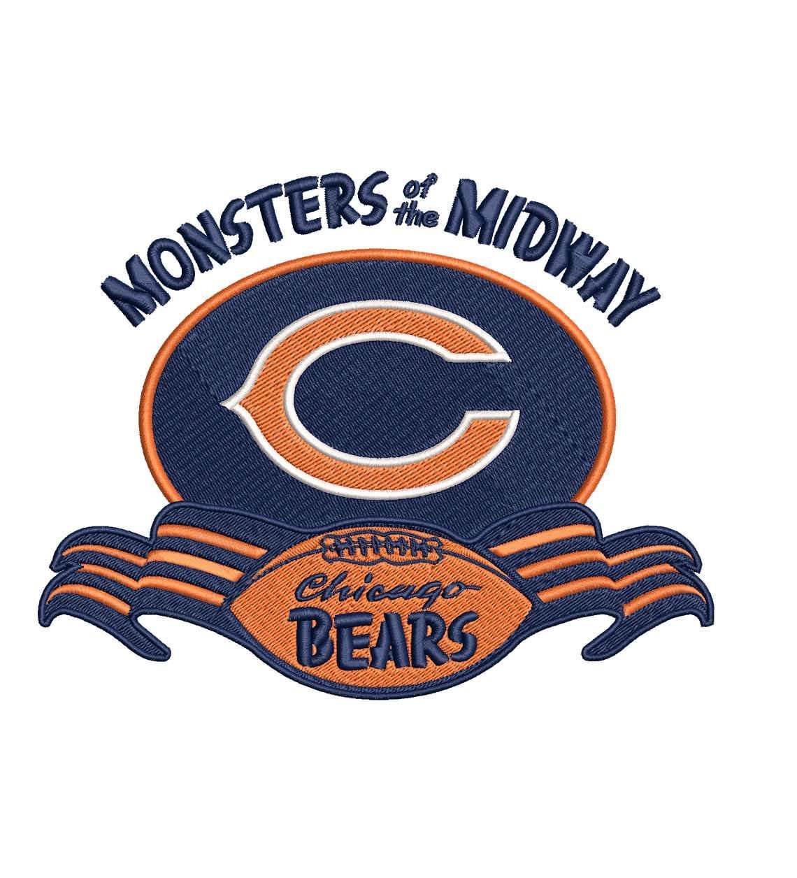 Chicago Bears Embroidery Design 8 - Image 3