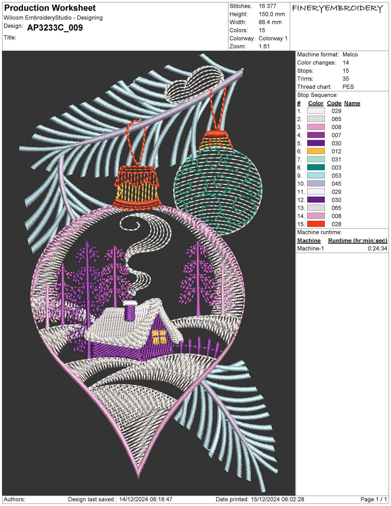 Christmas Ornament Embroidery Pack - 9 Magical Designs! - Image 5