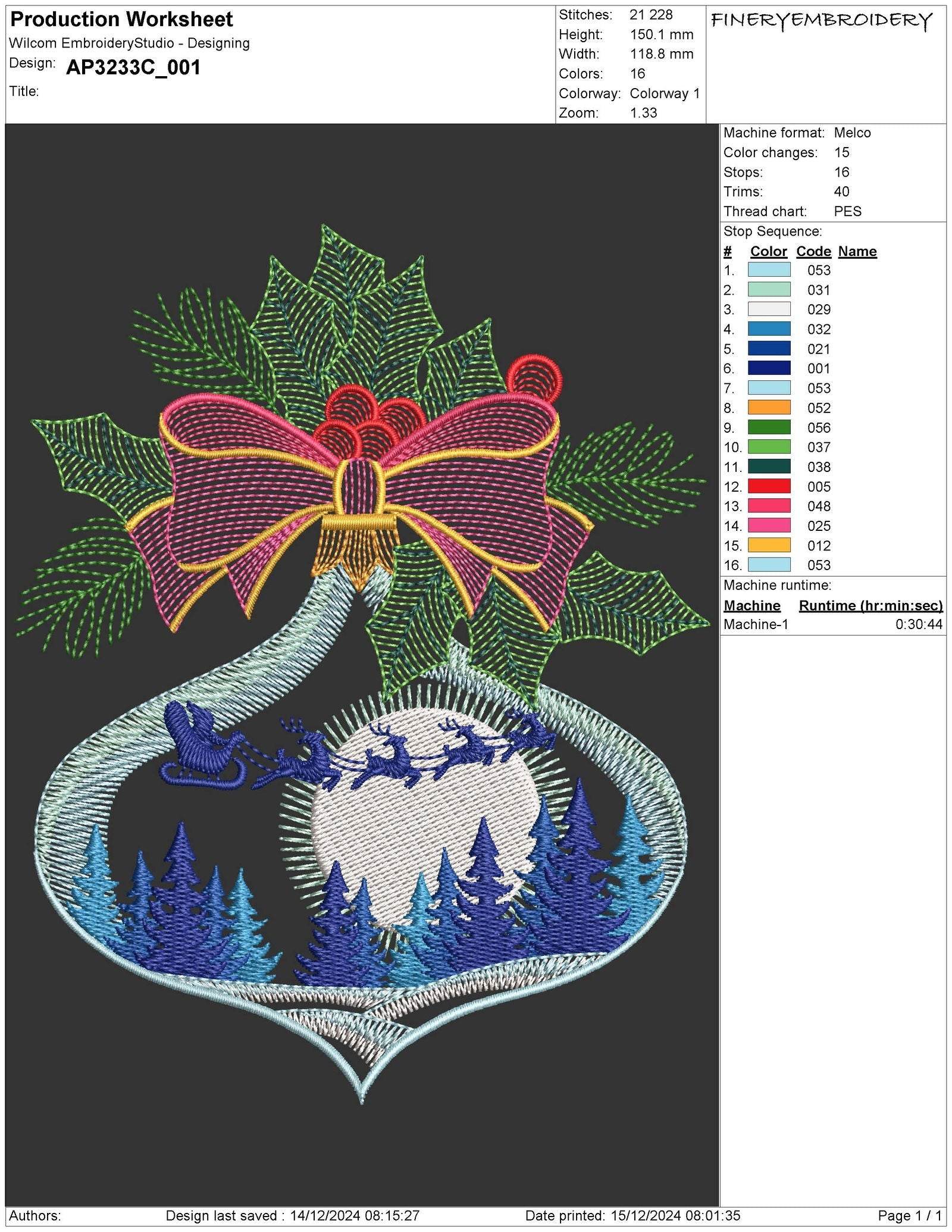 Christmas Ornament Embroidery Pack - 9 Magical Designs! - Image 6