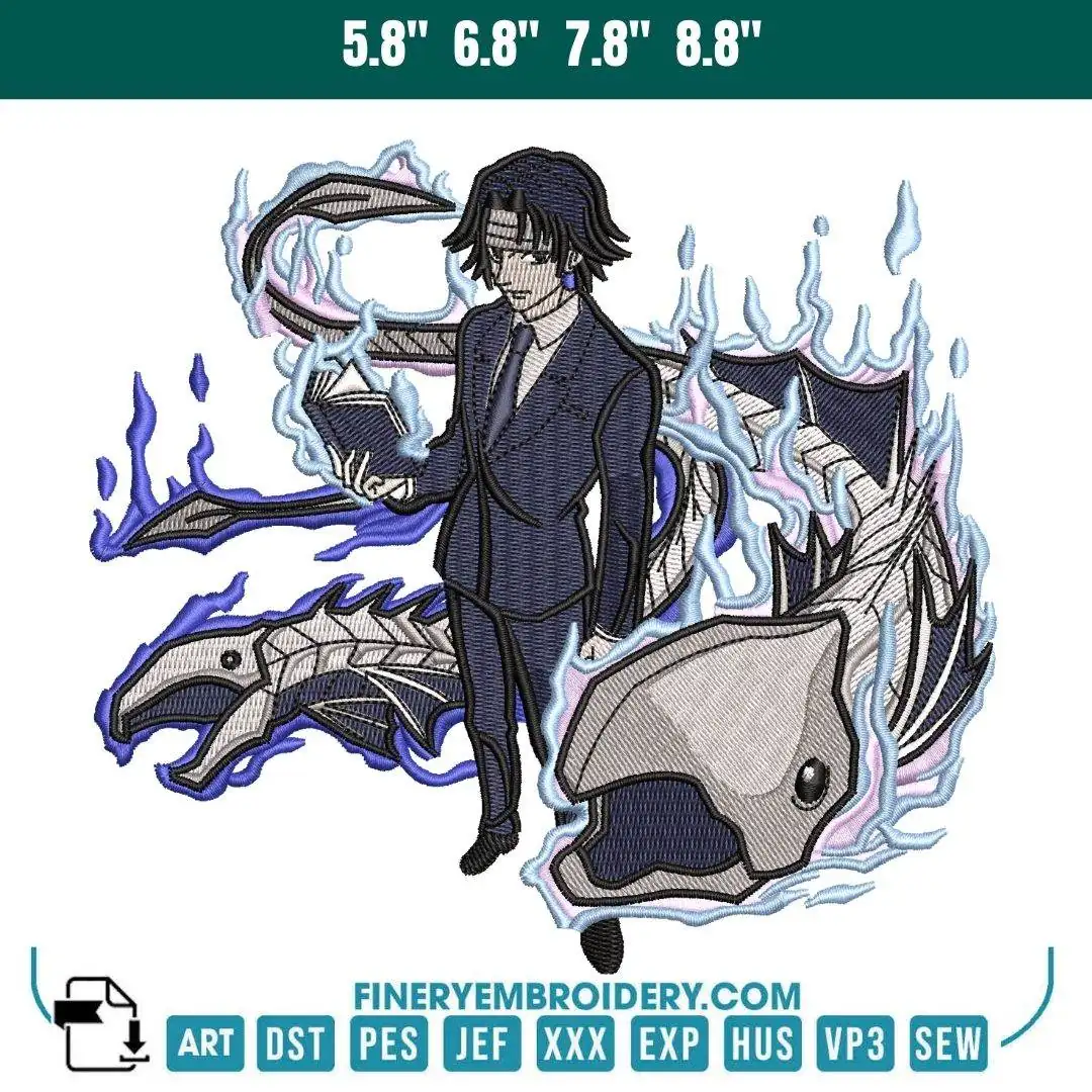 Chrollo Lucilfer Hunter X Hunter Embroidery Design