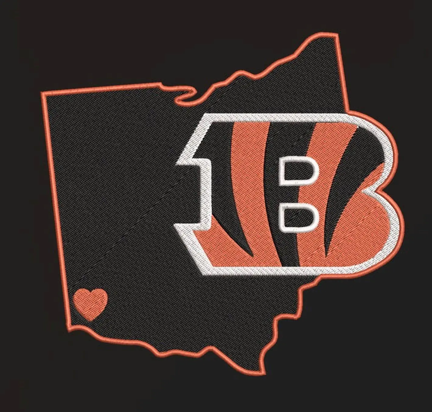 Cincinnati Bengals Embroidery Design 2 - Image 2