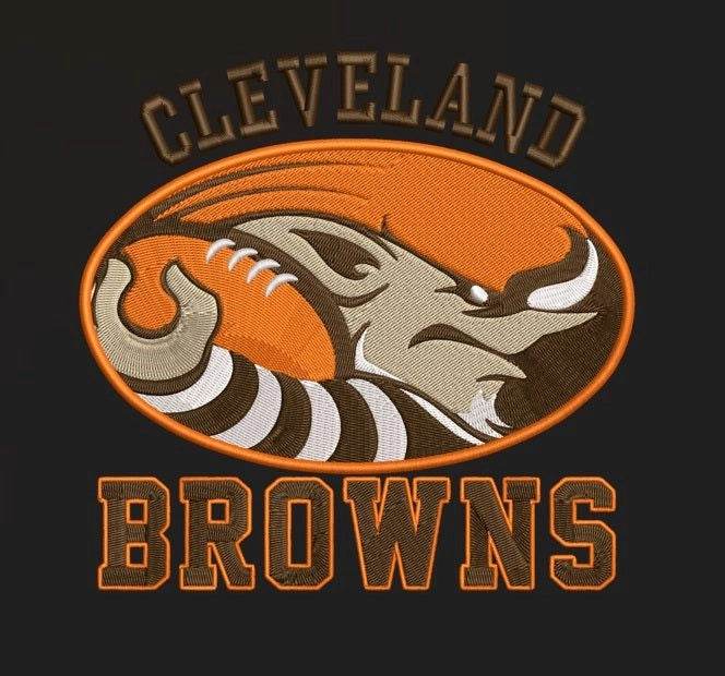 CLEVELAND BROWNS- Football Team Embroidery Pack of 6 Designs - Image 3