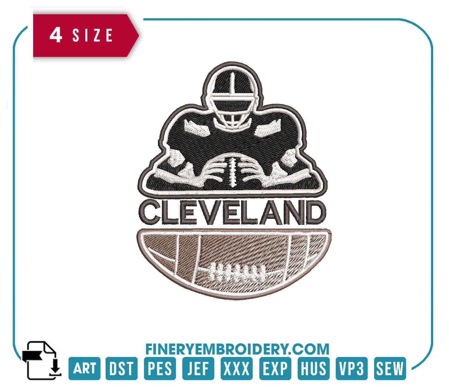 Cleveland Browns Football Player Embroidery Design