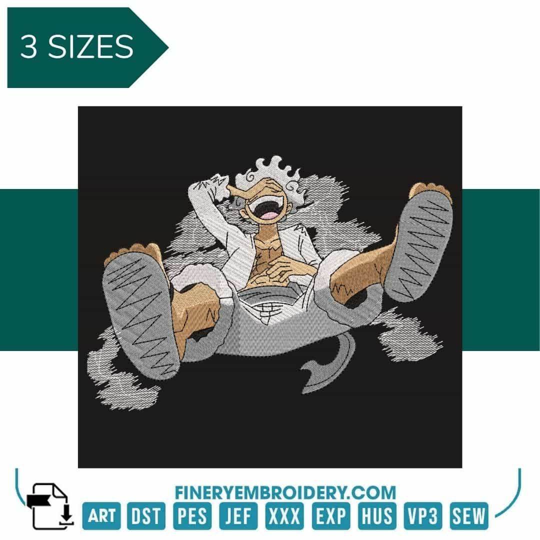 Monkey D. Luffy Gear | One Piece - Animé  - Embroidery Design
