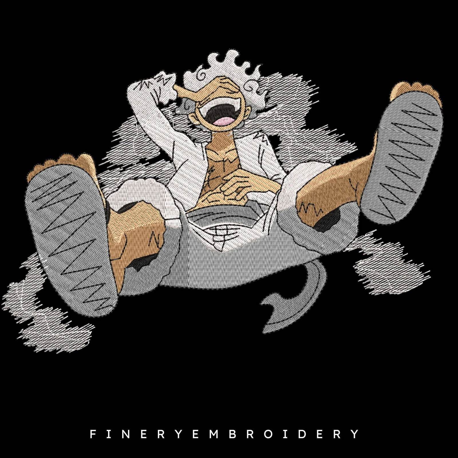 Monkey D. Luffy Gear | One Piece - Animé  - Embroidery Design - Image 2
