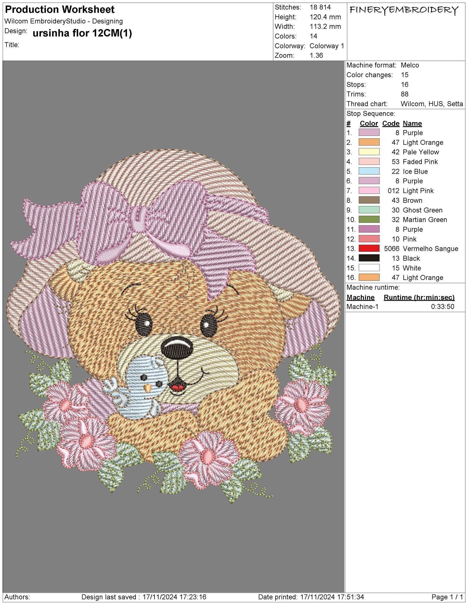 Cute Teddy Bear Embroidery Pack – 12 Designs in 3 Sizes - Image 7