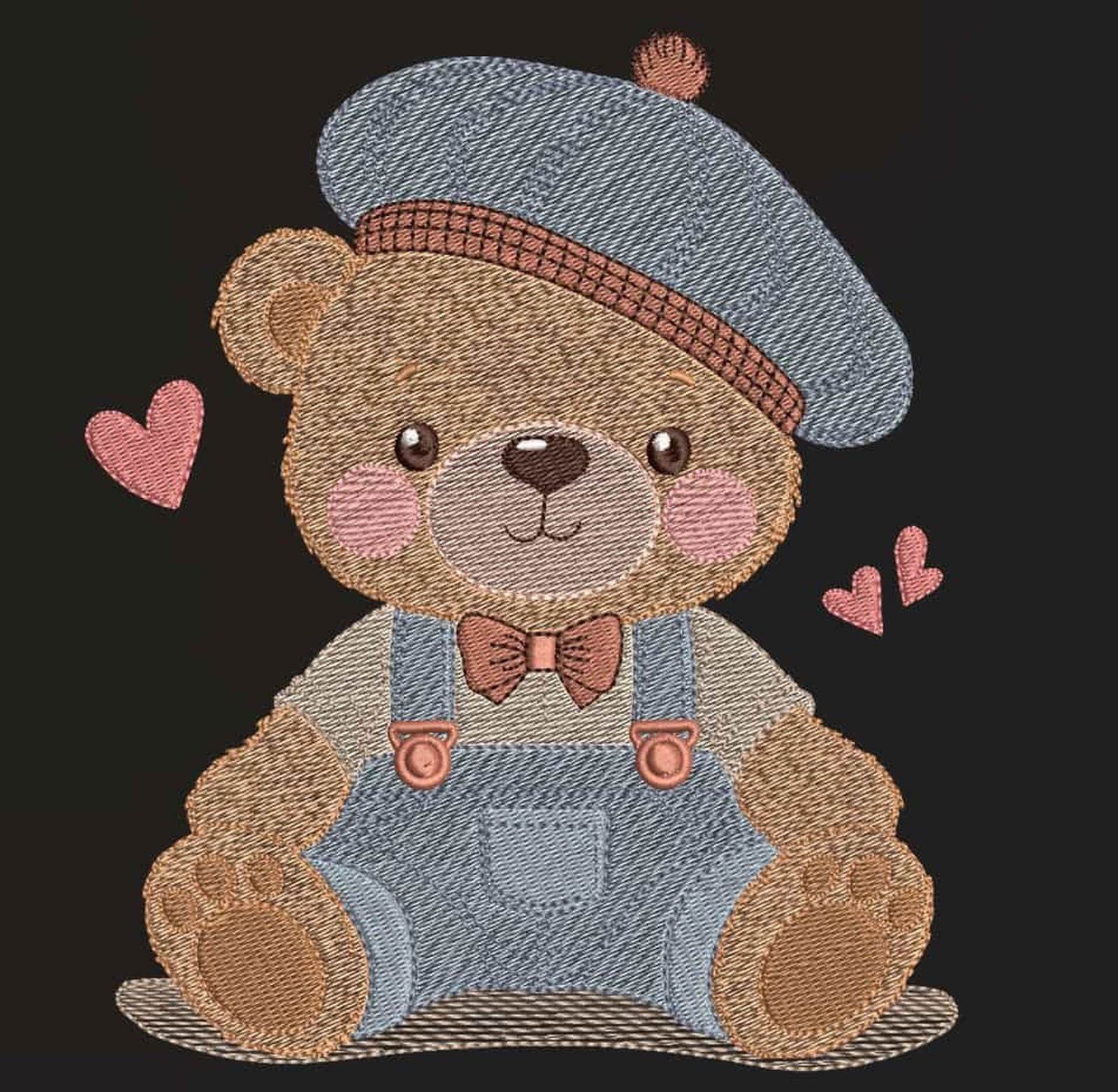 Delightful Teddy Bear - Embroidery Designs - Image 4