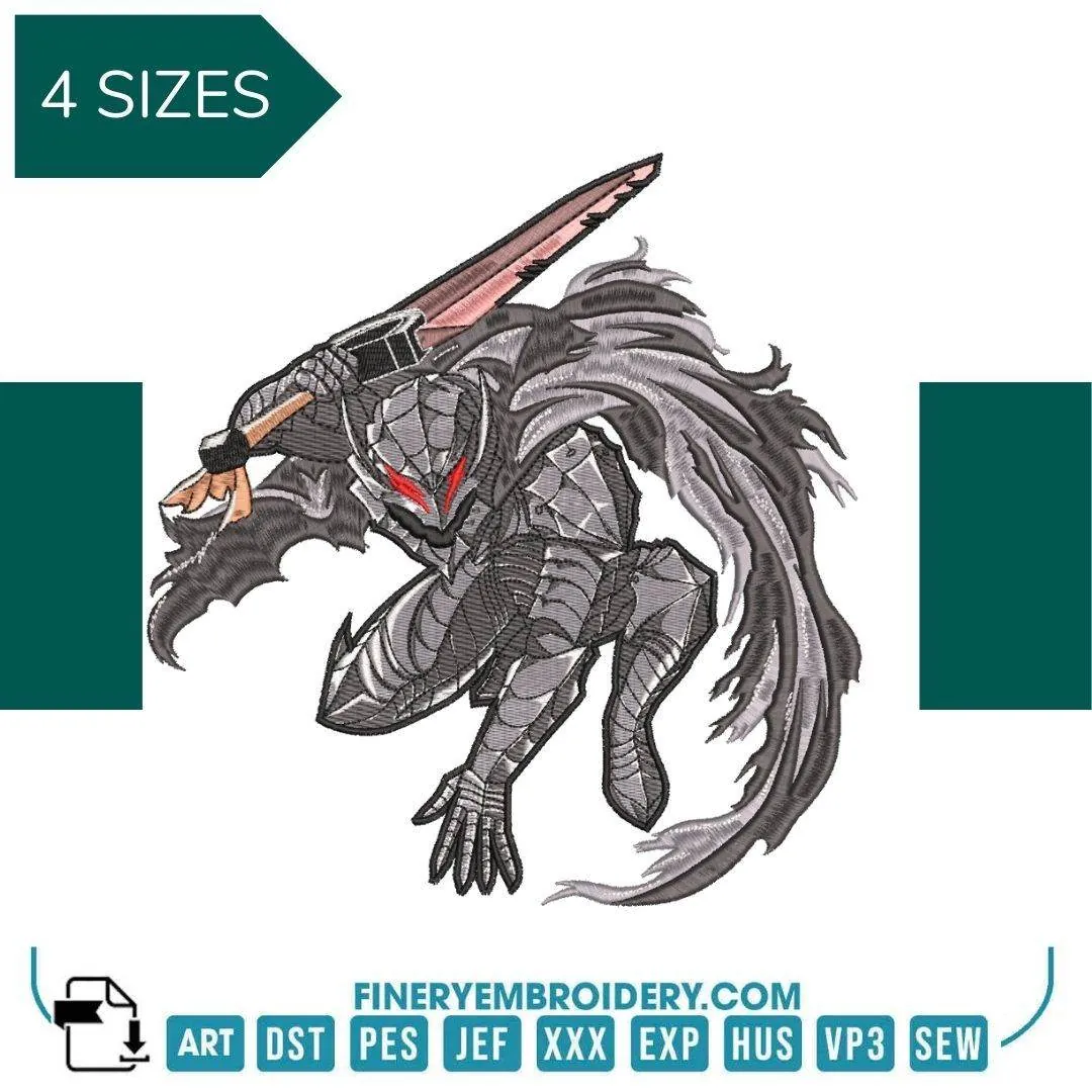 Demon - Anime - Embroidery Design