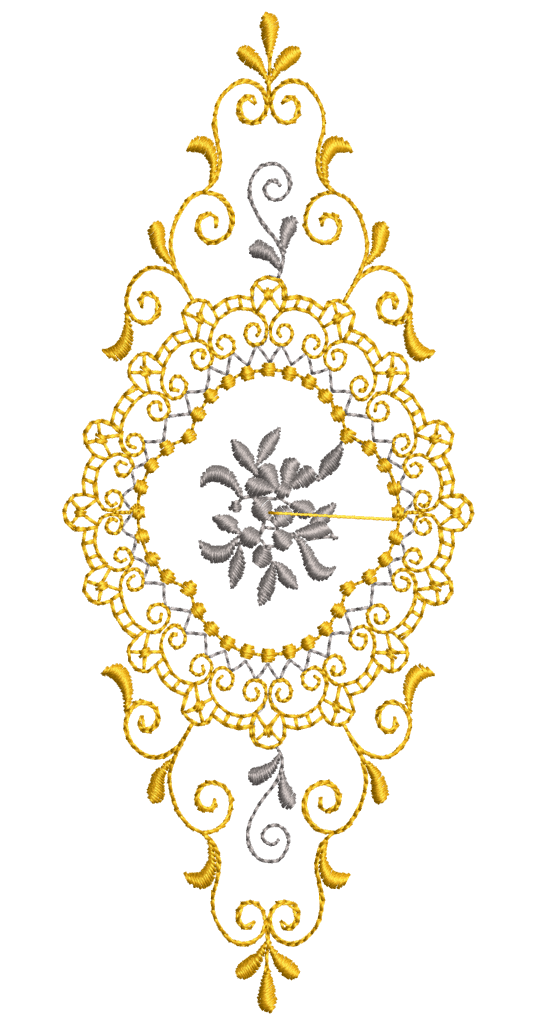 Elegant linen borders: Embroidery Design Pack - Image 4