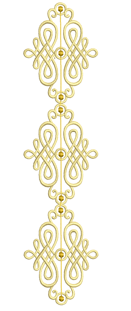 Elegant linen swirls: Embroidery Design Pack - Image 4