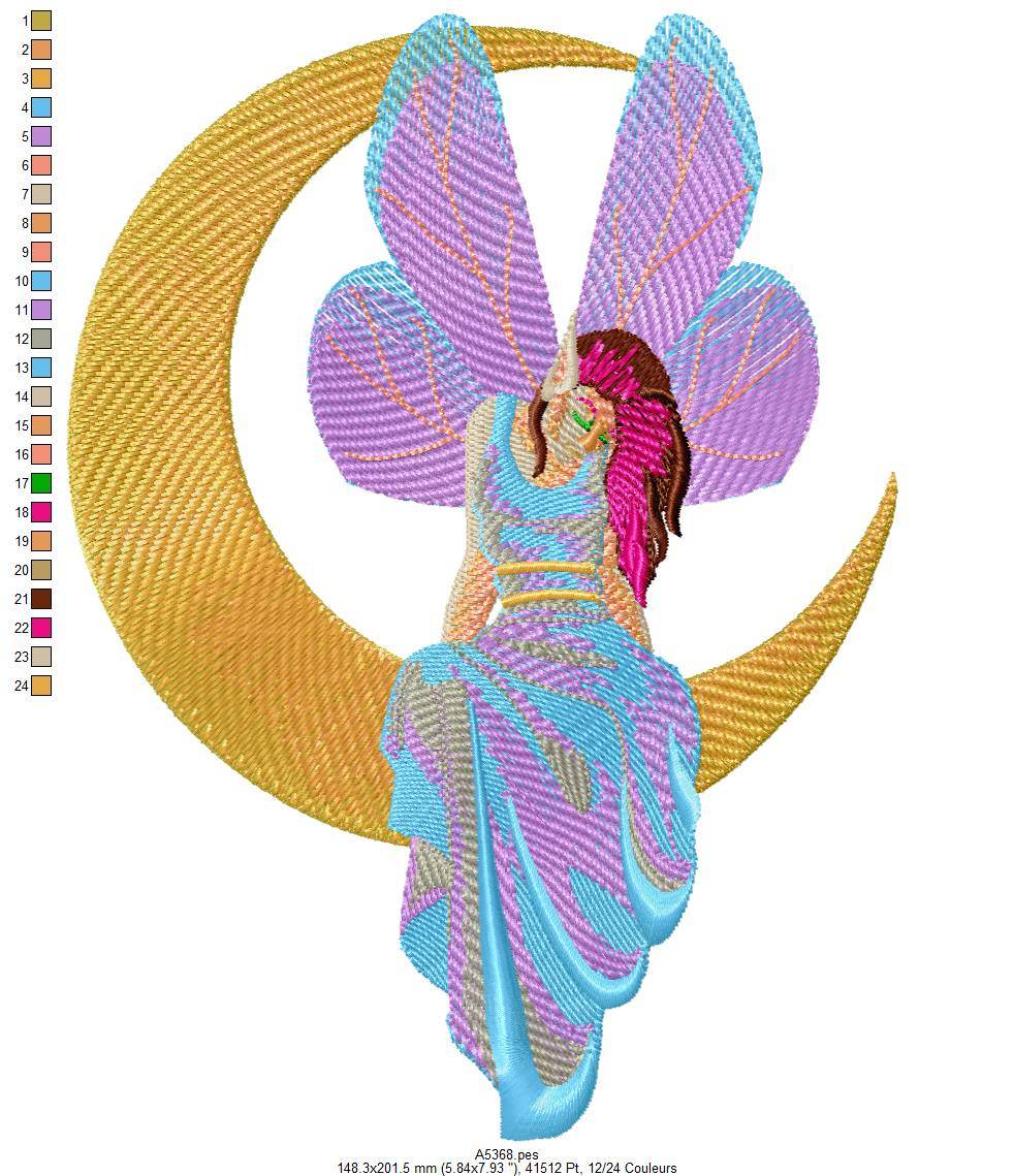 Enchanting Fairy and Nature Embroidery Design Pack – 12 DESIGNS - Image 5