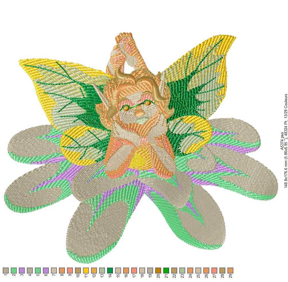 Enchanting Fairy and Nature Embroidery Design Pack – 12 DESIGNS - Image 8