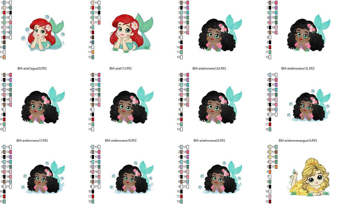 Enchanting Princess Embroidery Pack – 13 Designs - Image 4