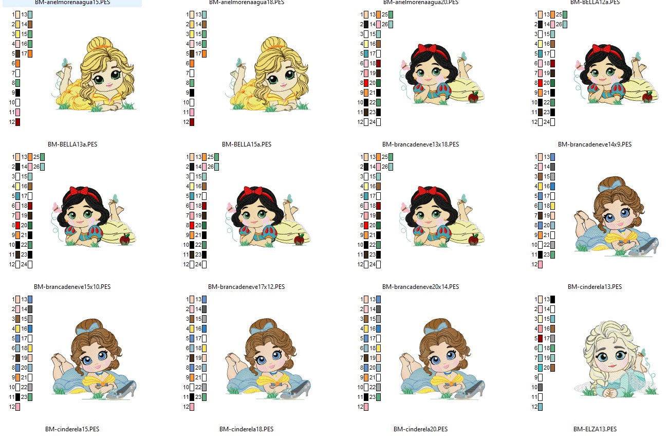Enchanting Princess Embroidery Pack – 13 Designs - Image 5