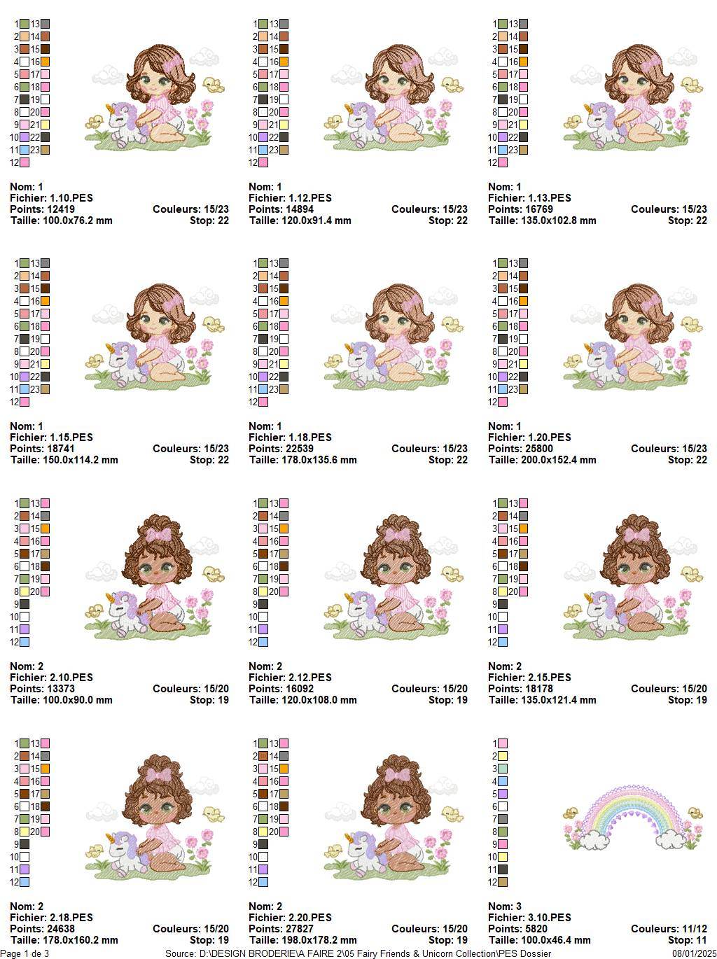 Fairy Friends & Unicorn Embroidery Designs Collection - Image 3