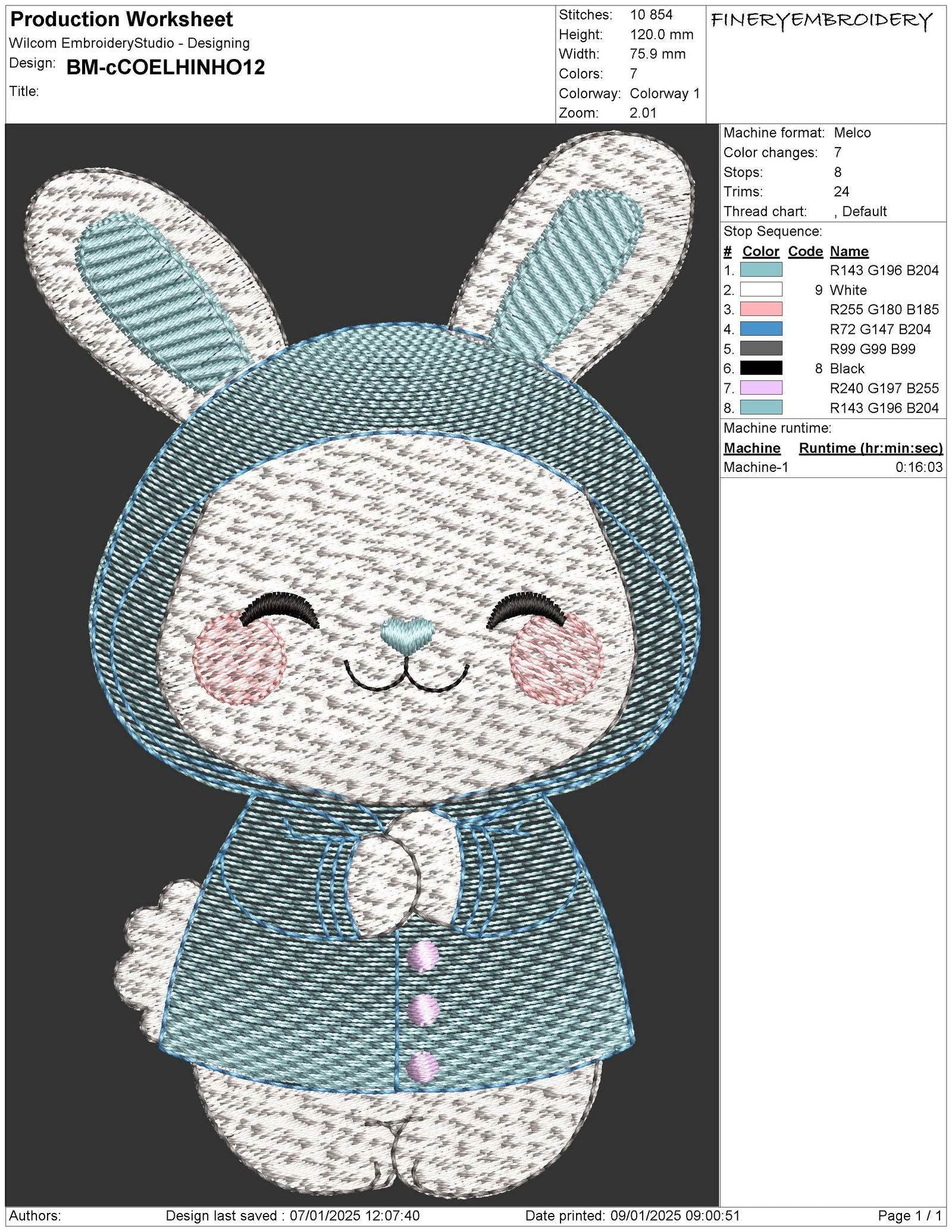 Free Cuddly Bunny Embroidery Designs - Image 3