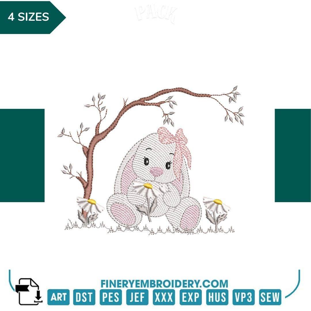 Funny Rabbit Pack 7 designs - Embroidery designs - Image 10