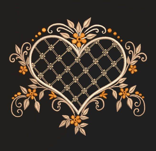Heart in bloom - 7 Embroidery designs Pack - Image 2