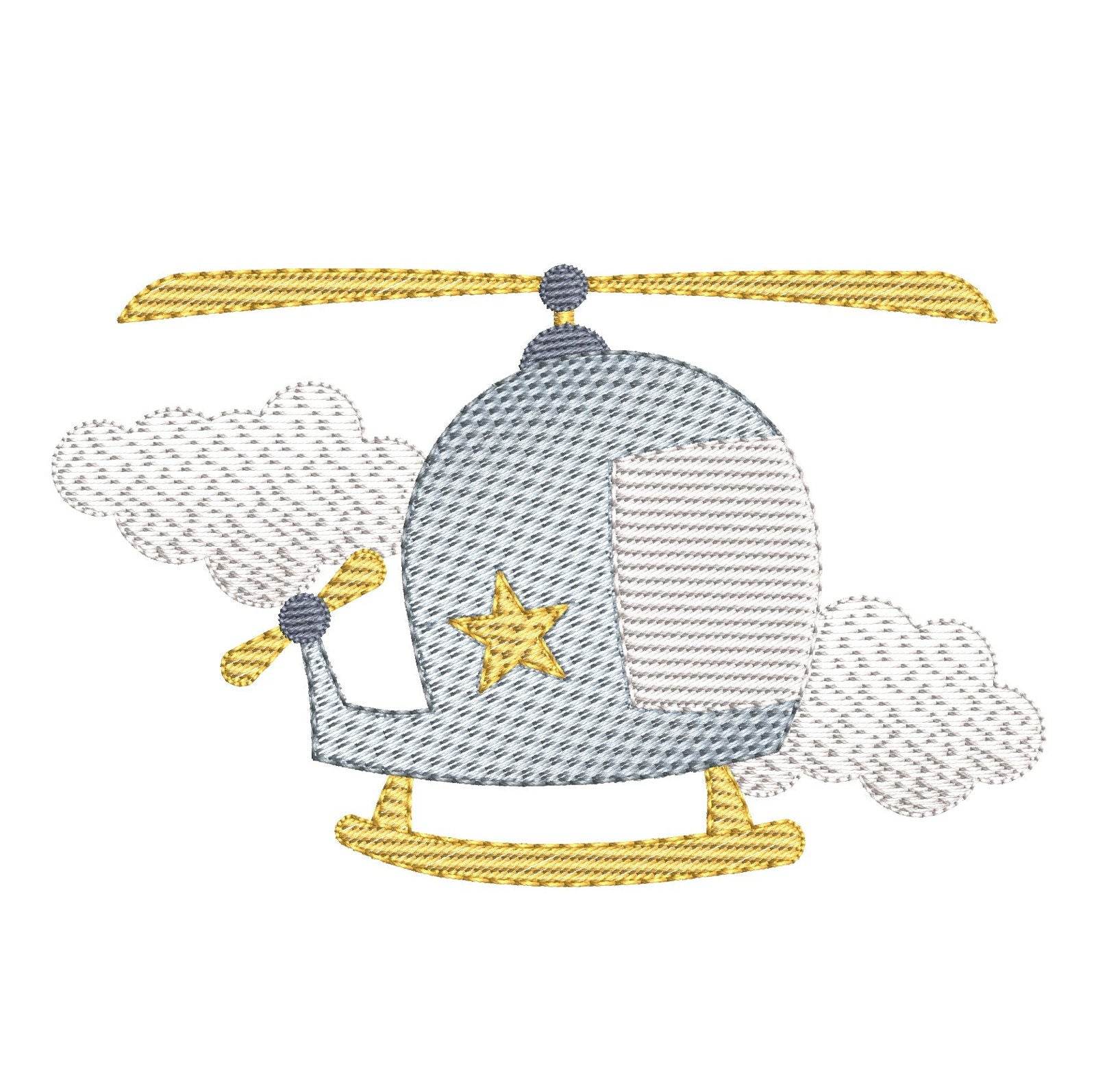 Helicopter Embroidery Design | FineryEmbroidery - Image 3