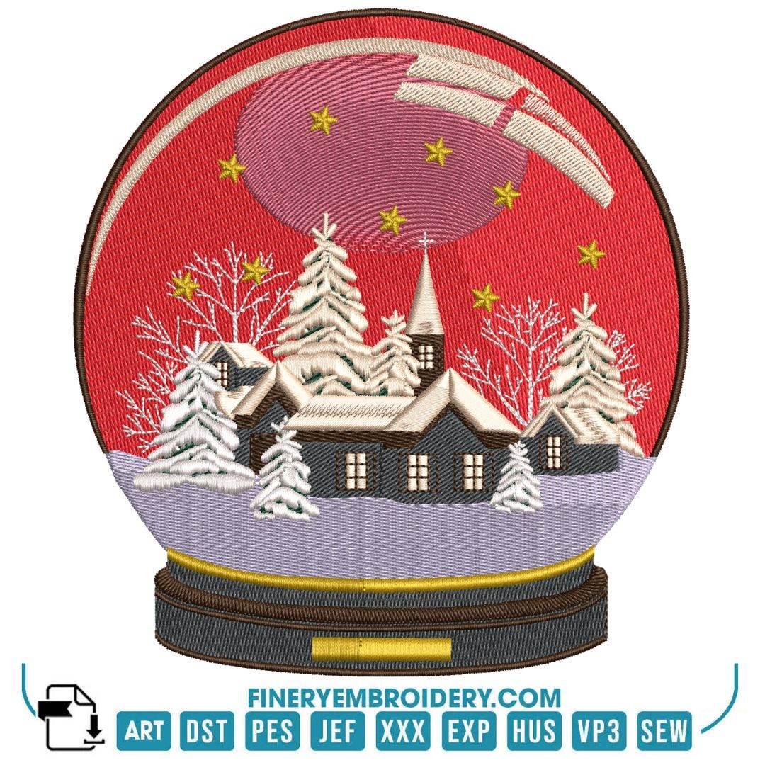 Holiday Decorations Embroidery Design Pack – 12 Festive designs - 3 Sizes - Image 12
