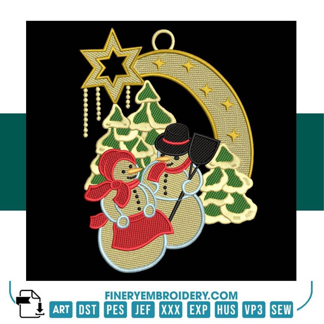 Holiday Embroidery Designs Pack – 7 Christmas Ornaments & Festive Patterns - Image 2