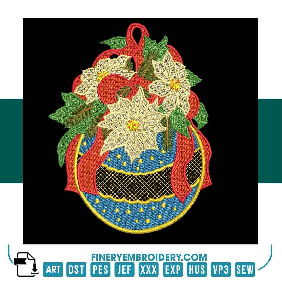 Holiday Embroidery Designs Pack – 7 Christmas Ornaments & Festive Patterns - Image 6