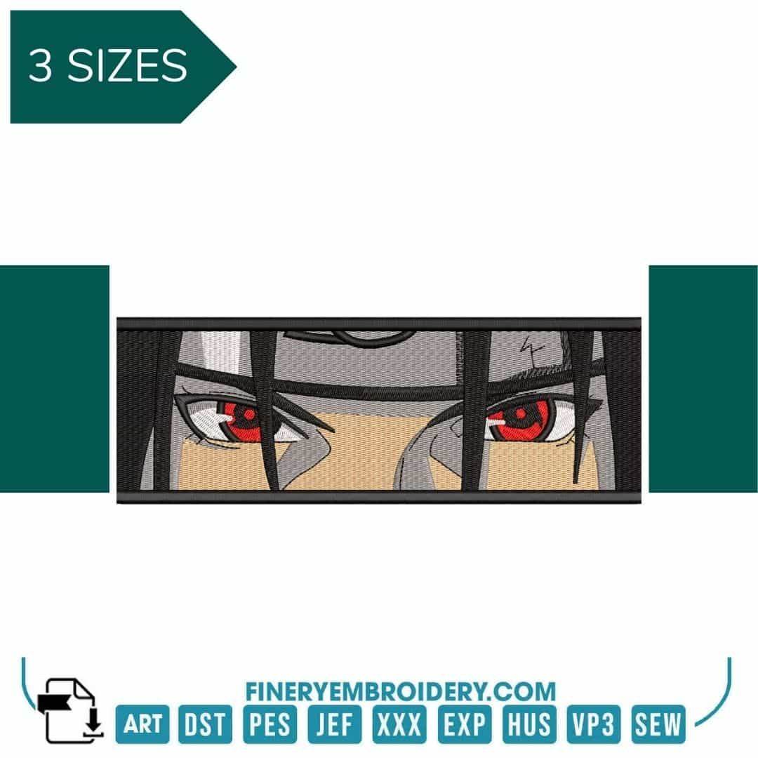 Itachi Eyes Naruto - Animé  - Embroidery Design