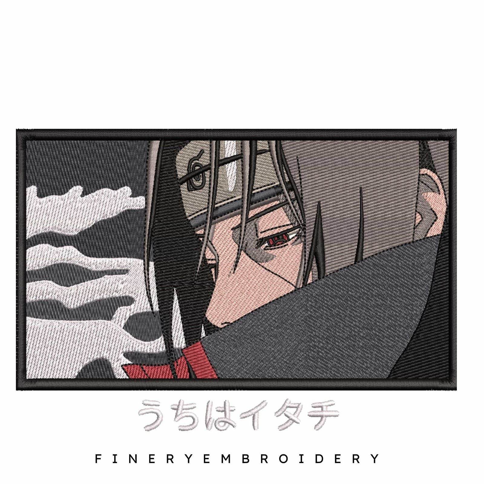 Itachi Naruto Rectangle- Animé  - Embroidery Design - Image 2