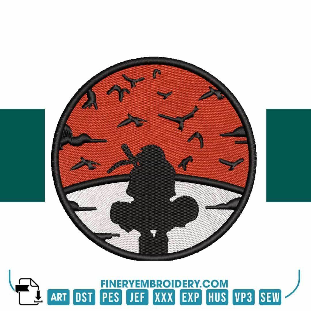 Itachi patch - Animé  - Embroidery Design