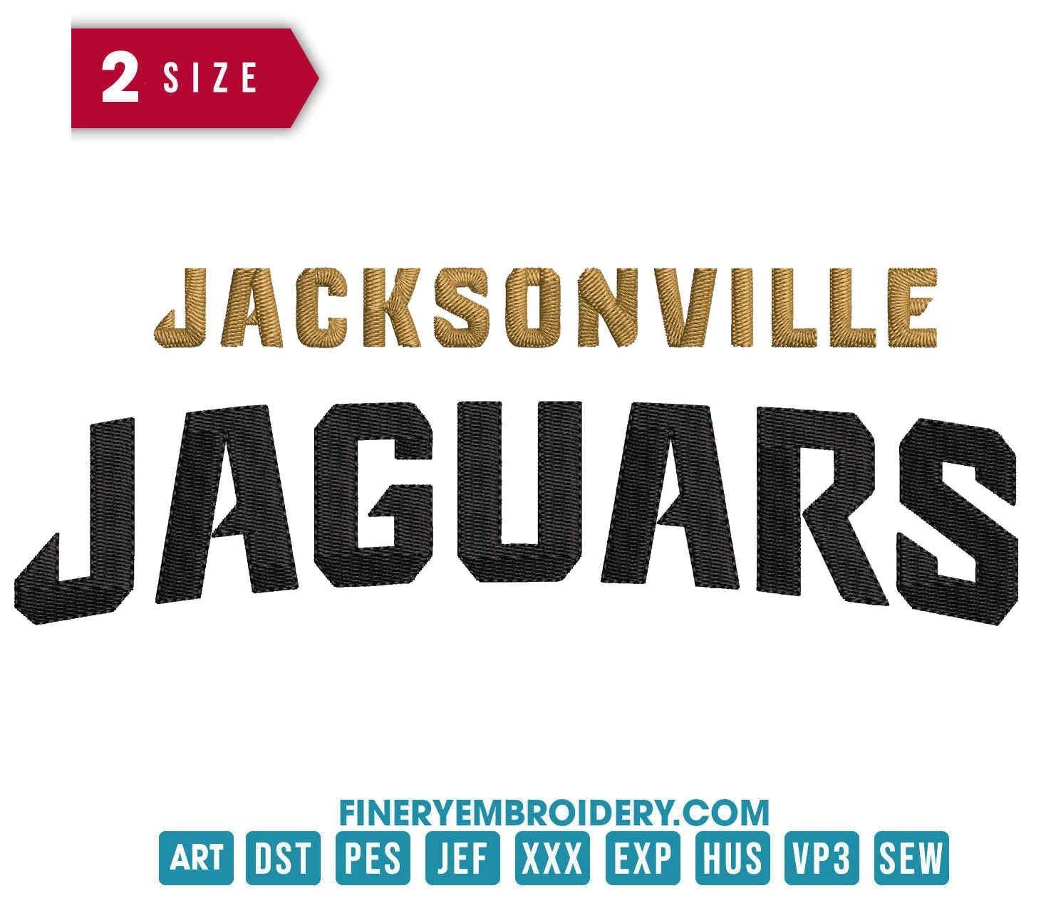 Jacksonville Jaguar 6 : Embroidery Design