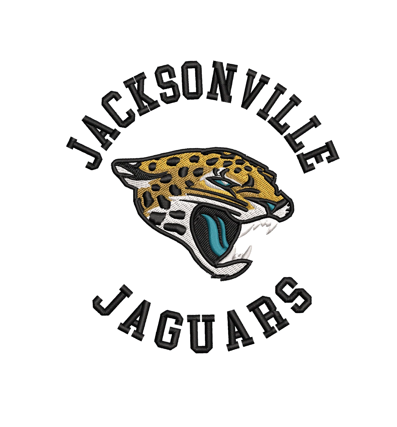 Jacksonville Jaguar 8 : Embroidery Design - Image 2