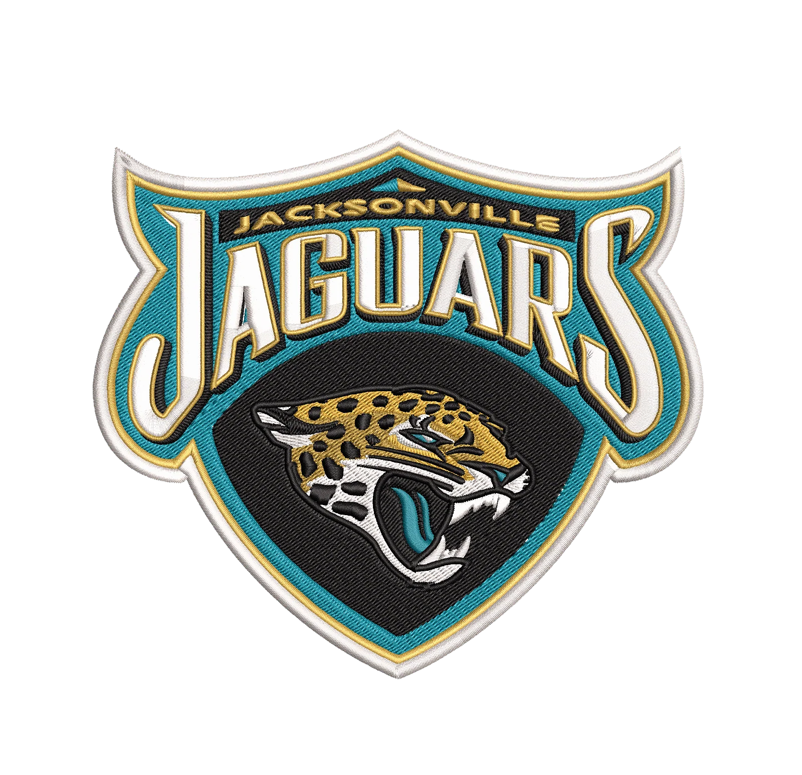 Jacksonville Jaguars - Pack of 6 Designs - 2 Sizes - Embroidery Design - Image 7